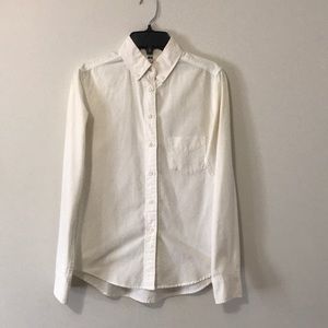 White Cotton Button Down